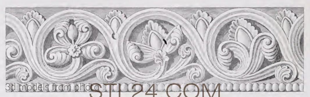 Фризы (FRIESE_0223 -  | 3D model 3DSMAX / OBJ / STL) 3D модель для ЧПУ станка